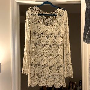 Black Poppy Beach Cover Up